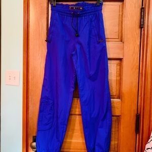VINTAGE Slalom Royal Purple Blue SKIING Drawstring Pants